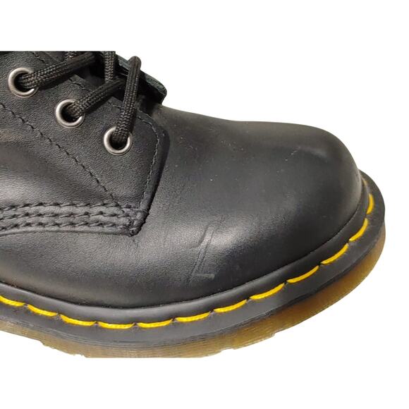 Dr. Marten's 1460 Smooth Leather Lace Up Ankle Boots Black Womens Size US 6 UK 4 - Picture 7 of 8